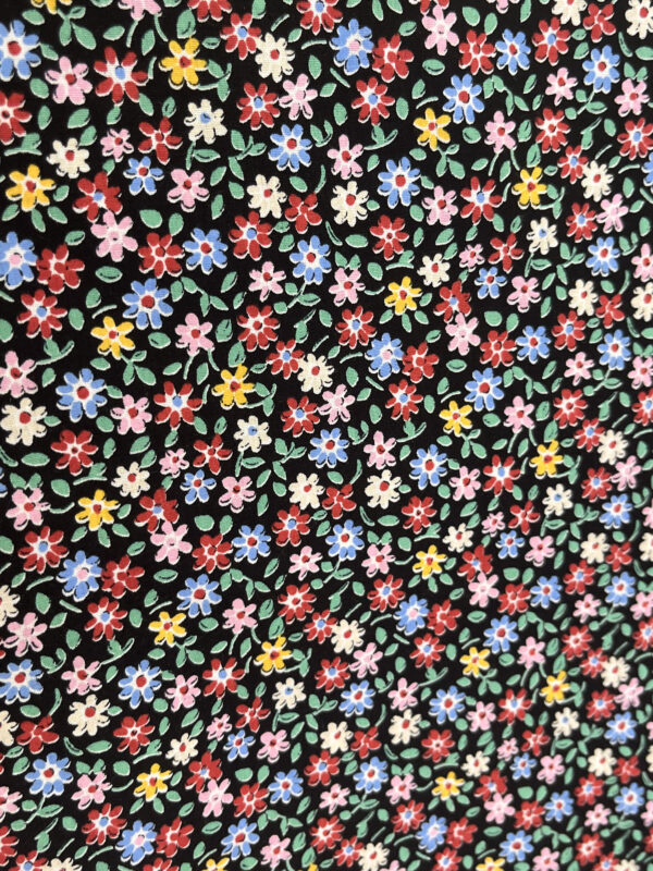 Popelín flor vermella -0280-